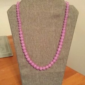 Lilac glass bead necklace